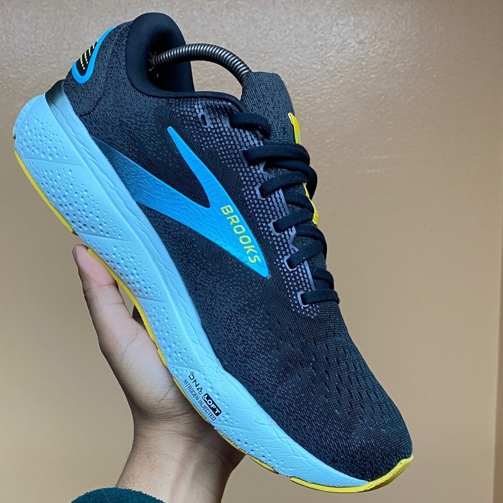Brooks Ghost 16 Mens Running Sneakers “Black/Forged Iron/Blue” Size 12 Wide - Picture 11 of 16